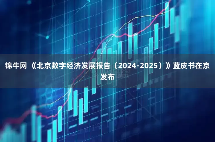 锦牛网 《北京数字经济发展报告（2024-2025）》蓝皮书在京发布
